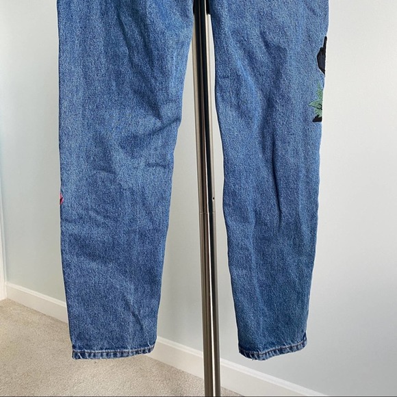 Topshop Moto Boyfriend Embroidered Jeans - Picture 7 of 7